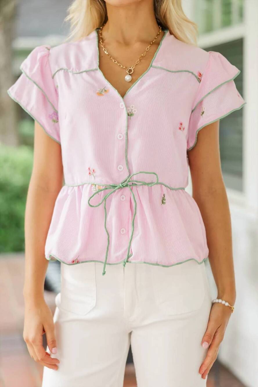 NEW &MERCI she's a doll top in pink